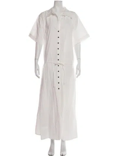 Pre-owned Dissh Long Dress In White