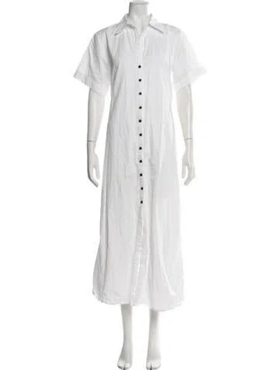 Pre-owned Dissh Long Dress In White