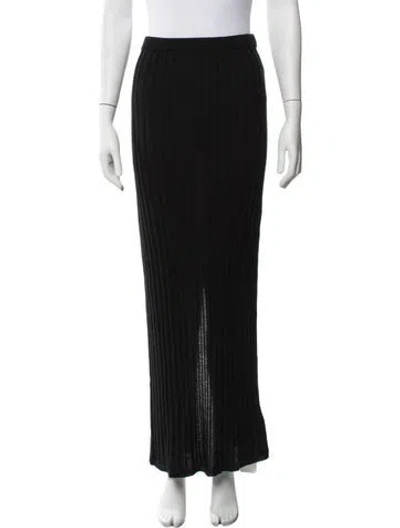 Pre-owned Dissh Long Skirt In Black