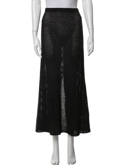 Pre-owned Dissh Long Skirt In Black