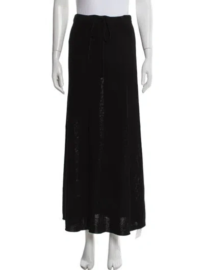 Pre-owned Dissh Long Skirt In Black