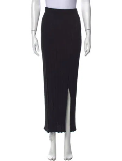 Pre-owned Dissh Long Skirt In Black