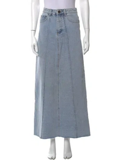 Pre-owned Dissh Long Skirt In Blue