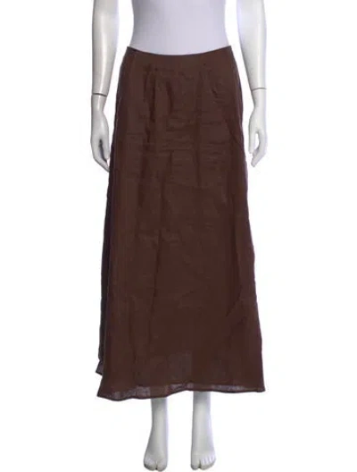 Pre-owned Dissh Long Skirt In Brown
