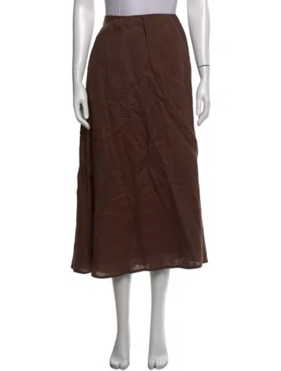 Pre-owned Dissh Long Skirt In Brown
