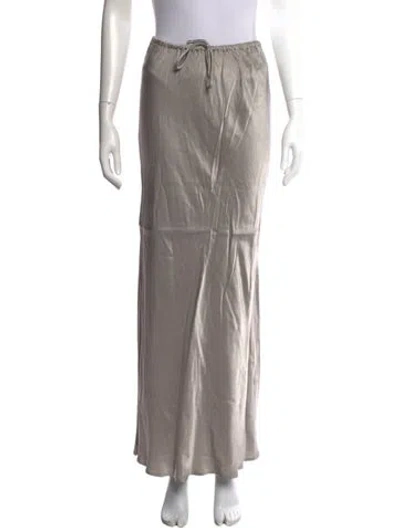 Pre-owned Dissh Long Skirt In Gray