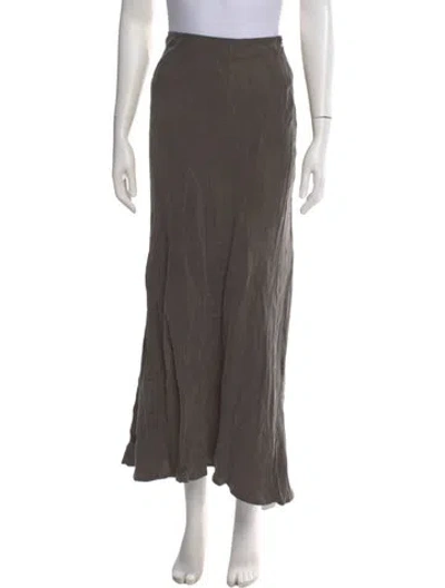 Pre-owned Dissh Long Skirt In Gray