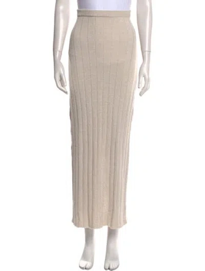 Pre-owned Dissh Long Skirt In Neutral