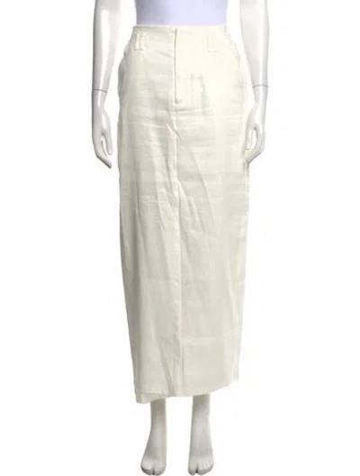 Pre-owned Dissh Long Skirt In Neutrals/white