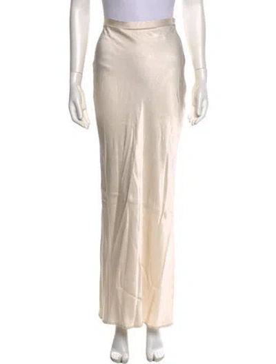 Pre-owned Dissh Long Skirt In White