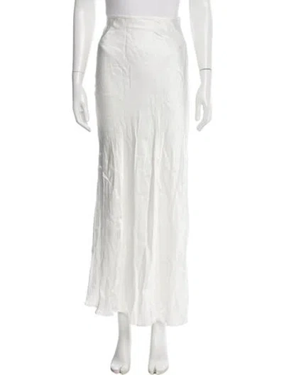 Pre-owned Dissh Long Skirt In White