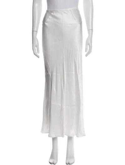 Pre-owned Dissh Long Skirt In White