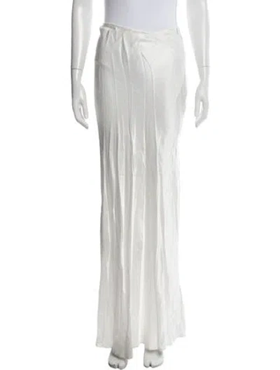 Pre-owned Dissh Long Skirt In White