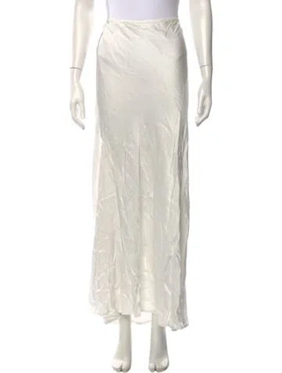 Pre-owned Dissh Long Skirt In White