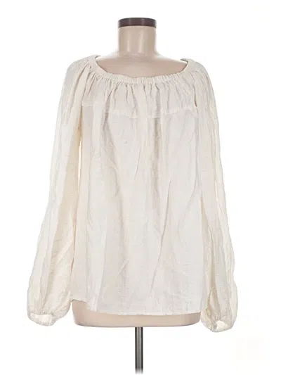Pre-owned Dissh Long Sleeve Blouse In Ivory