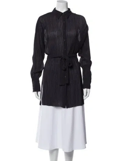 Pre-owned Dissh Long Sleeve Tunic In Purple