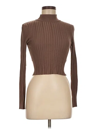 Pre-owned Dissh Long Sleeve Turtleneck In Brown