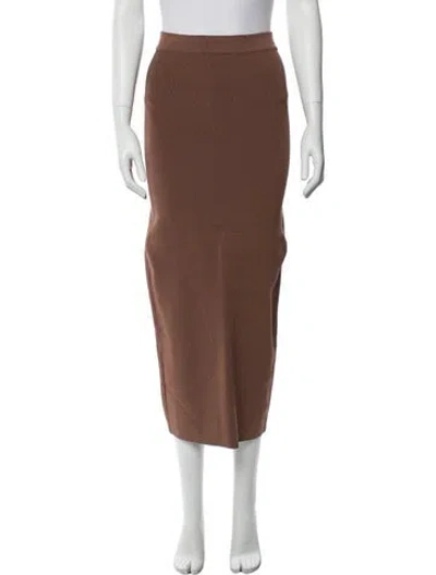 Pre-owned Dissh Midi Length Skirt In Brown