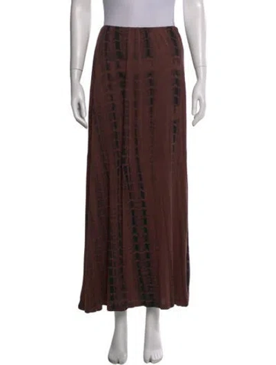 Pre-owned Dissh Midi Length Skirt In Brown