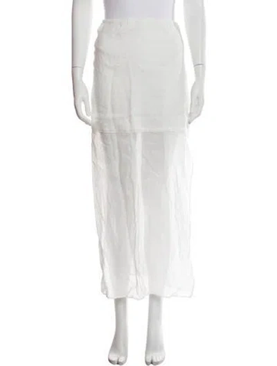 Pre-owned Dissh Midi Length Skirt W/ Tags In White