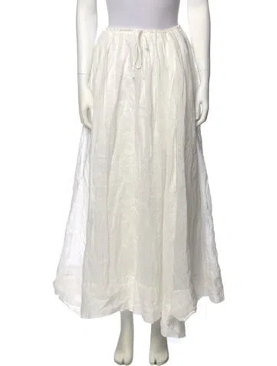 Pre-owned Dissh Midi Length Skirt W/ Tags In White