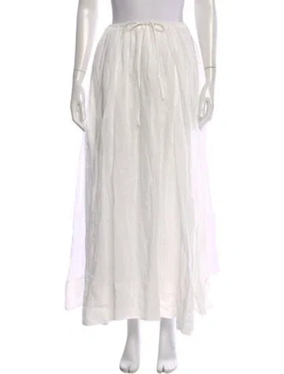 Pre-owned Dissh Midi Length Skirt W/ Tags In White