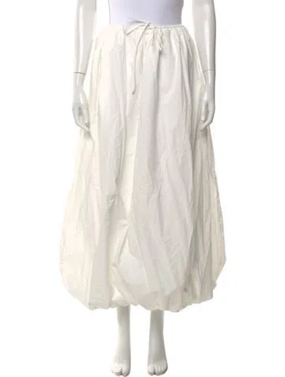 Pre-owned Dissh Midi Length Skirt W/ Tags In White
