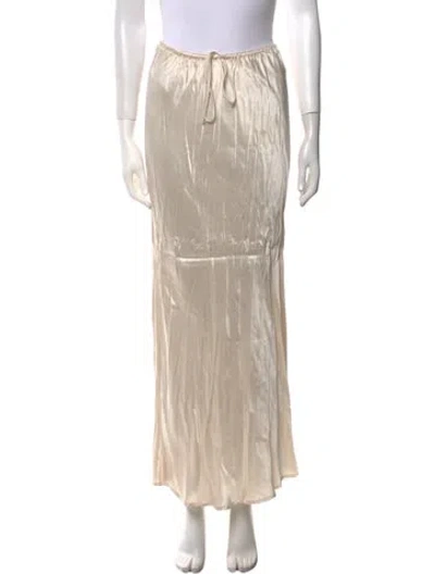 Pre-owned Dissh Midi Length Skirt In White