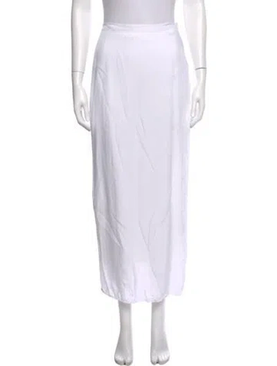 Pre-owned Dissh Midi Length Skirt In White