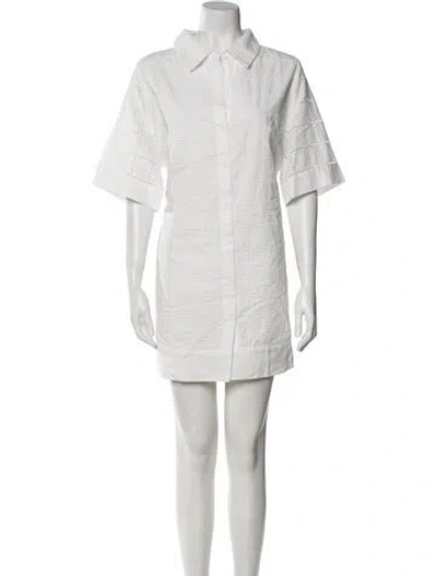 Pre-owned Dissh Mini Dress In White