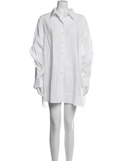 Pre-owned Dissh Mini Dress In White