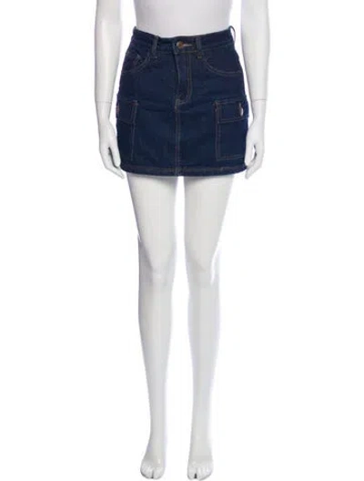 Pre-owned Dissh Mini Shorts In Blue