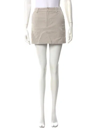 Pre-owned Dissh Mini Shorts In Neutral