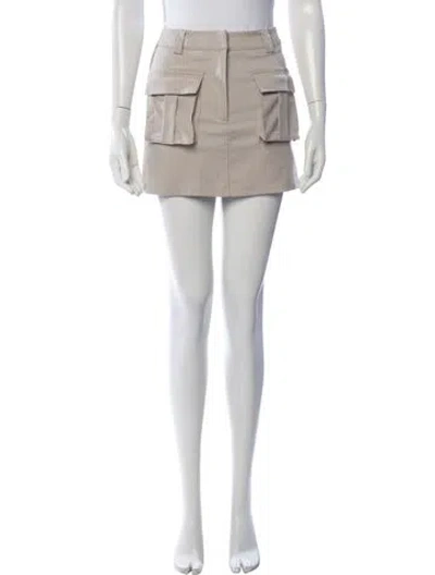 Pre-owned Dissh Mini Shorts In Neutral