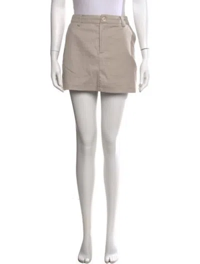 Pre-owned Dissh Mini Shorts In Neutrals
