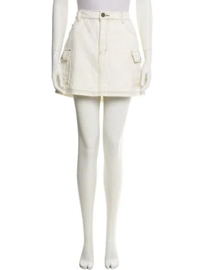 Pre-owned Dissh Mini Shorts In White