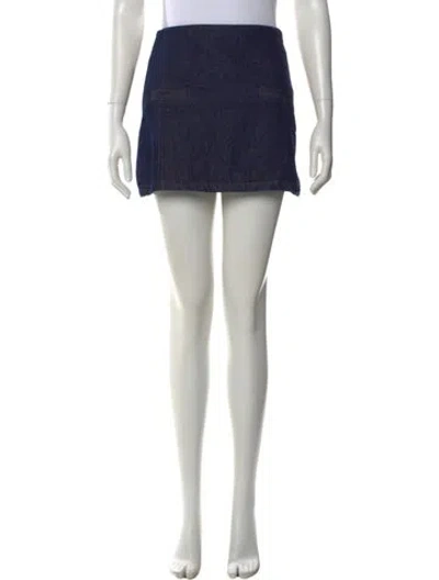 Pre-owned Dissh Mini Skirt In Blue