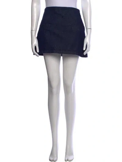 Pre-owned Dissh Mini Skirt In Blue