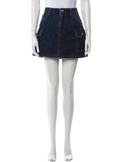 Pre-owned Dissh Mini Skirt In Blue