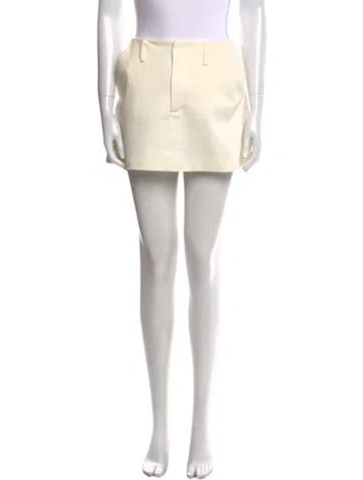 Pre-owned Dissh Mini Skirt In Neutral