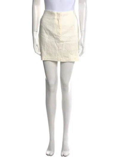 Pre-owned Dissh Mini Skirt In Neutral