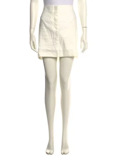 Pre-owned Dissh Mini Skirt In Neutral