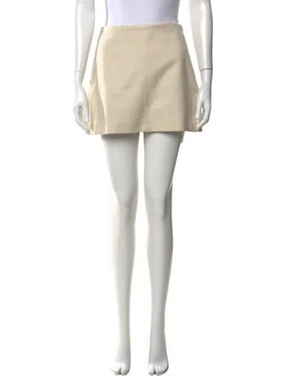 Pre-owned Dissh Mini Skirt In Neutral