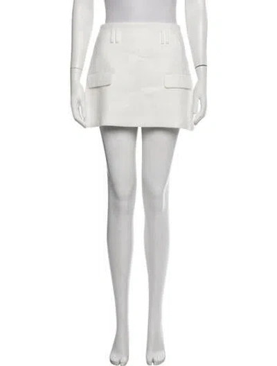 Pre-owned Dissh Mini Skirt In White