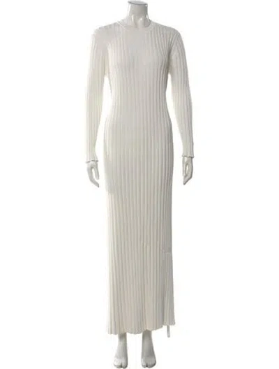 Pre-owned Dissh Mock Neck Long Dress In Gray