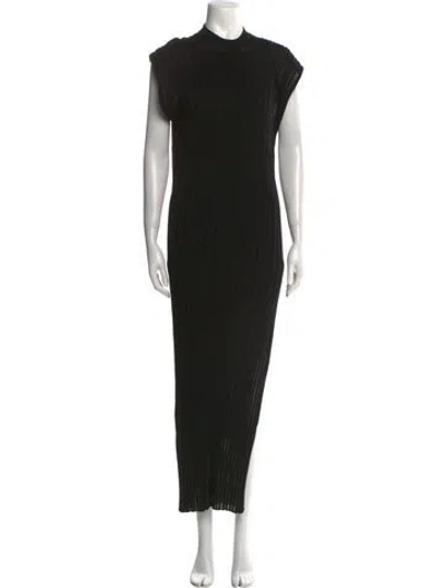 Pre-owned Dissh Mock Neck Long Dress W/ Tags In Black