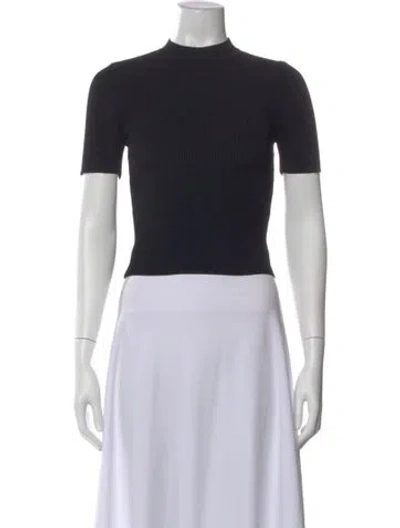 Pre-owned Dissh Mock Neck Sweater In Black