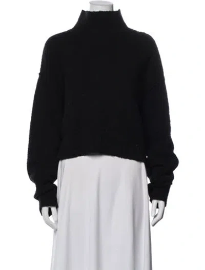 Pre-owned Dissh Mock Neck Sweater In Black
