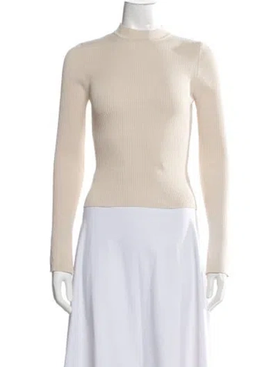 Pre-owned Dissh Mock Neck Sweater In Neutrals
