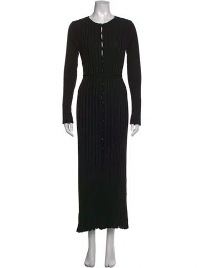 Pre-owned Dissh Nylon Long Dress In Black